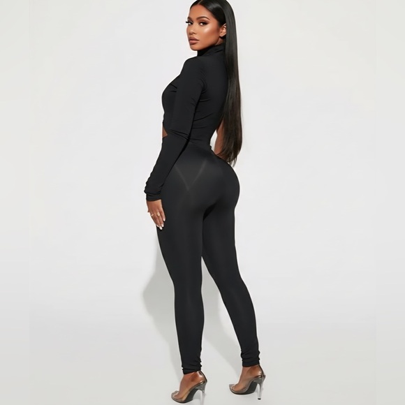 Black Allure Jumpsuit Sexy Womenswear Lady Comfort Underwear Spandex - Picture 4 of 9